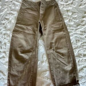 We The Free Tan Ankle Cropped Pants